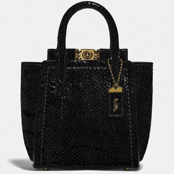 Coach Handbags - Coach Troupe Tote 16  mini bag in snakeskin